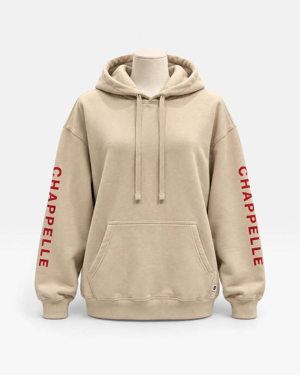 Dave Chappelle CHAPPELLE Sleeve Logo Cream Hoodie C Patch Size: Medium
